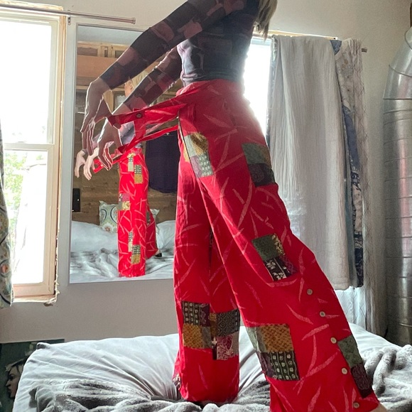 30% OFF BUNDLES! NWT Cotton overalls jumpsuit boho oversized wide leg romper - Picture 6 of 12